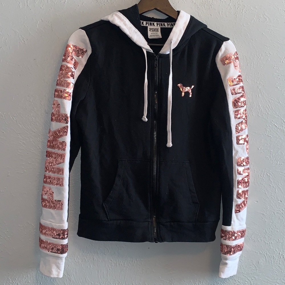 Vs sequin full zip